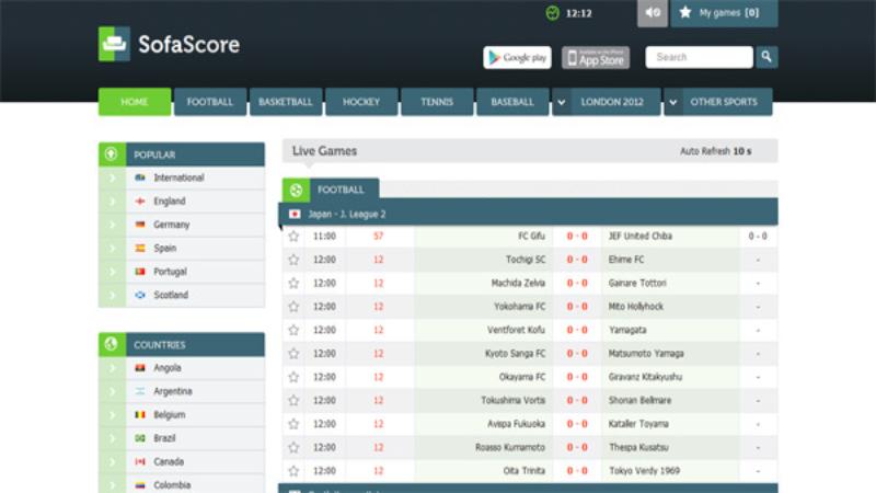 Ứng dụng soi kèo bóng đá SofaScore